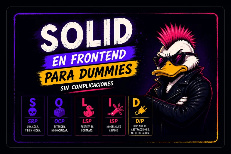 SOLID en frontend para dummies — los cinco principios explicados con React